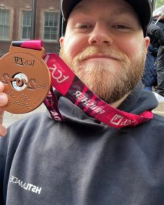 James completes the London Marathon